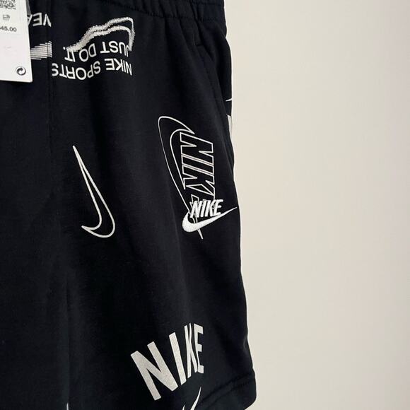 Nike Kids French Terry Shorts Size Medium - Picture 7 of 9